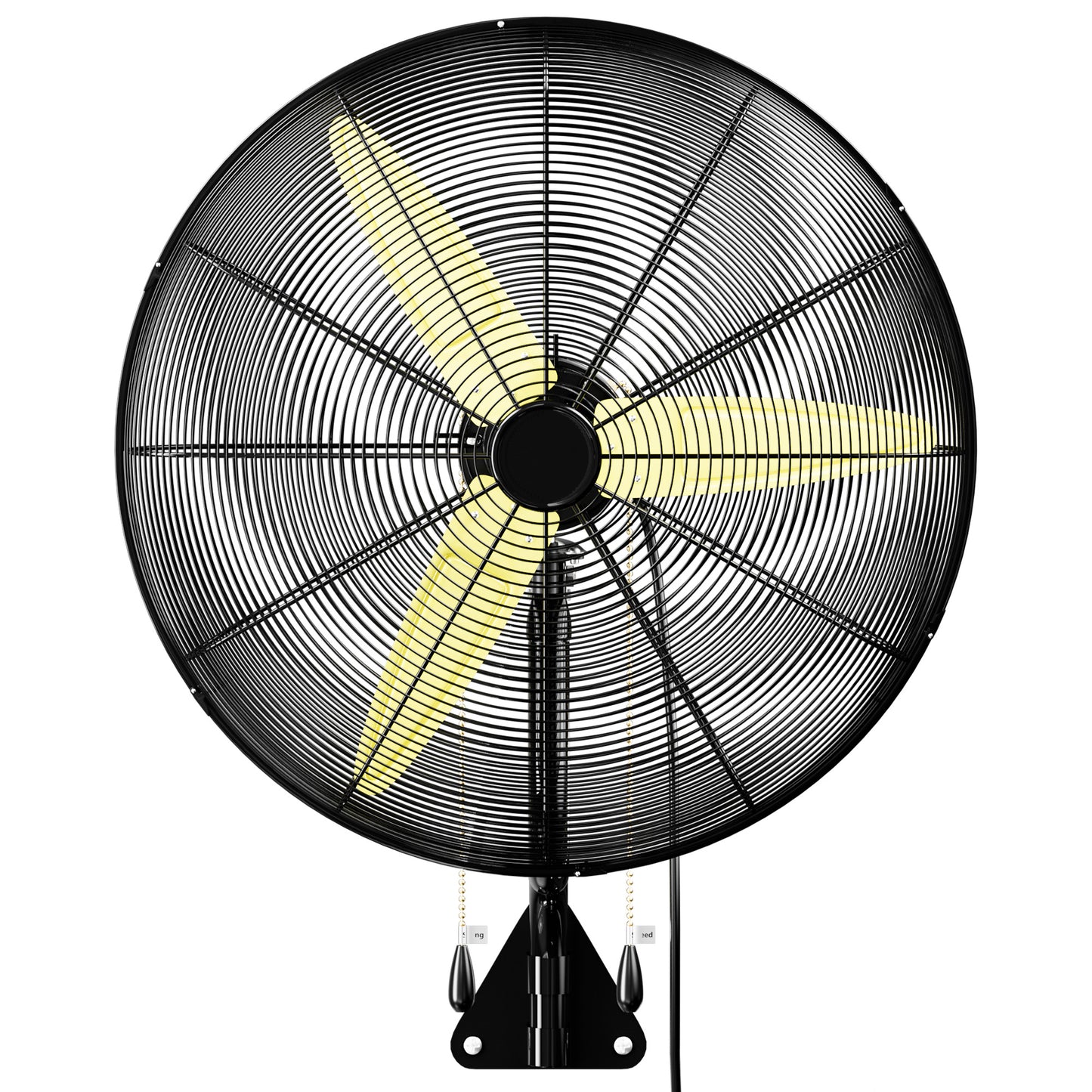 30" Heavy Duty Wall Mount Fan, 3 Speeds, 9200 CFM High Velocity Industrial Fan, Indoor Oscillating Wall Fan, Metal Outdoor Fan for Commercial Use,Shop,Gym,factory,Garage