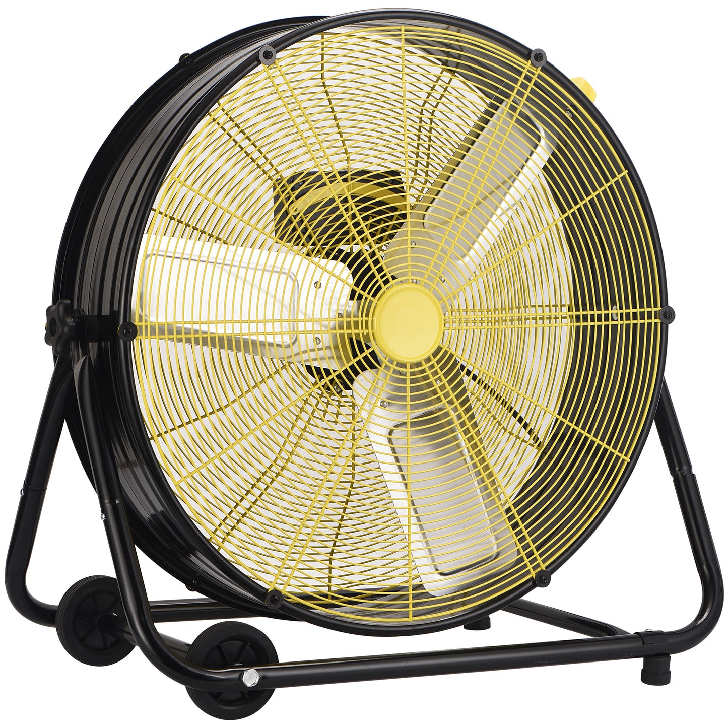 36" High Velocity Drum Fan,Industrial Fan,360° Tilt with 2 Casters,Handle,3 Speed Heavy Duty Floor Fan for Shop, Factory,Garage,Workshops,Commercial,Basement,Patio,ETL
