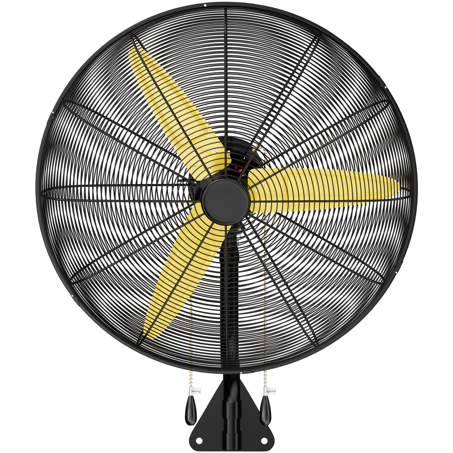26" Heavy Duty Wall Mount Fan, 3 Speeds, 9200 CFM High Velocity Industrial Fan, Indoor Oscillating Wall Fan, Metal Outdoor Fan for Commercial Use,Shop,Gym,factory,Garage, Warehouse