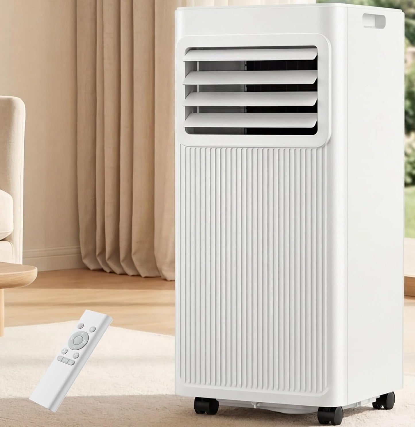 4-In-1 Portable Air Conditioners with Cool, Fan, Dehumidifier,Sleep,10000BTU Air Conditioner Portable for Bedroom,Home
