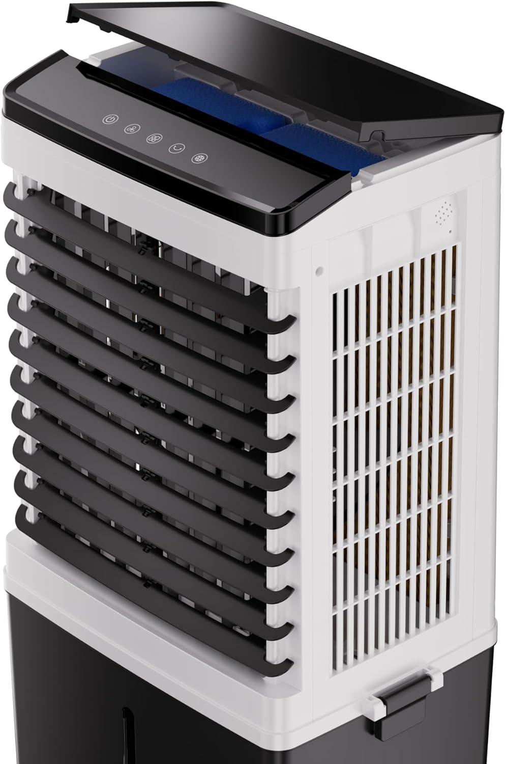 Swamp Cooler Air Conditioner, Air Cooler, 4 Ice Packs, Water Tank, Remote, Indoor Use