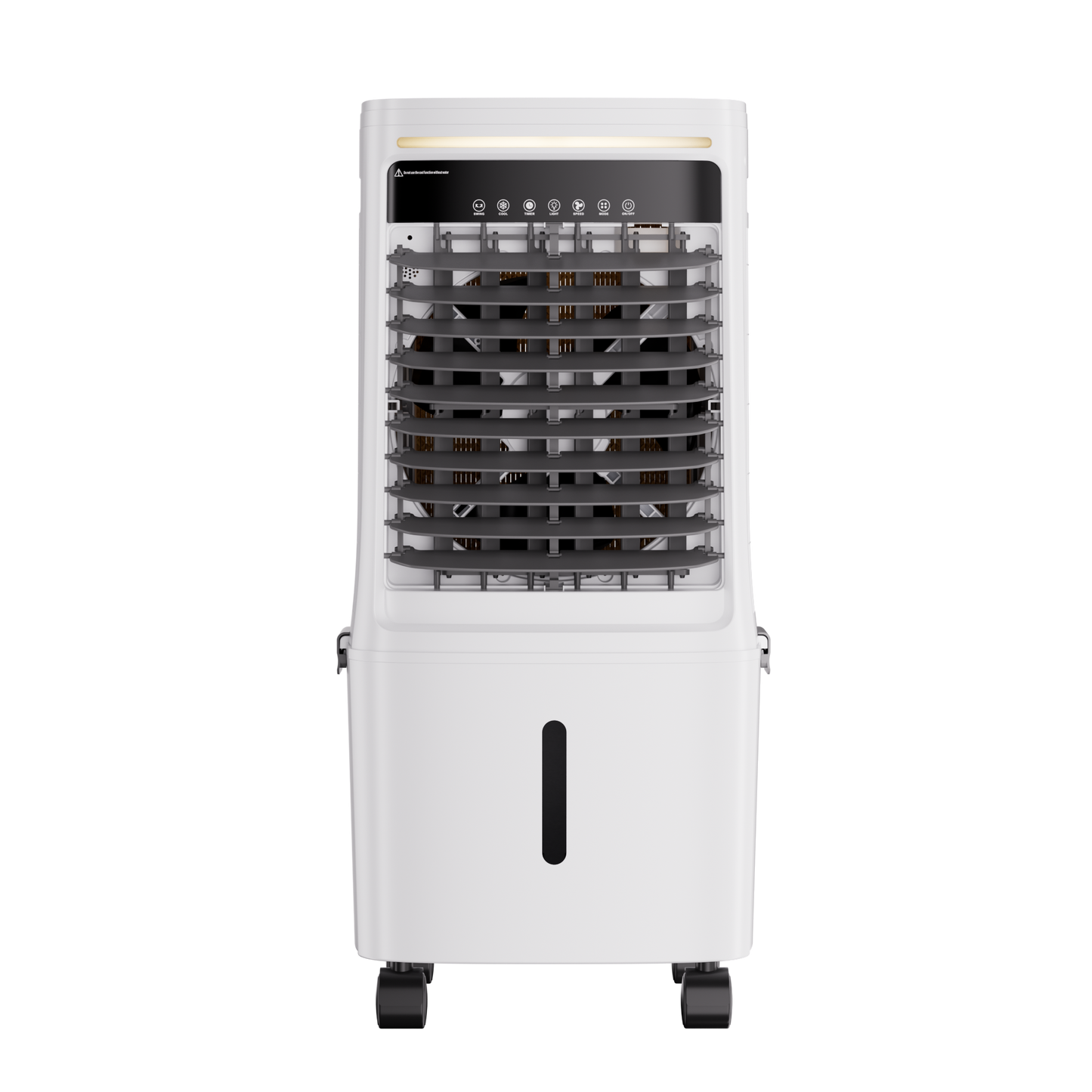2200CFM Swamp Cooler with 7 Gal Water Tank Remote Control Evaporative Cooler Portable Air Conditioner for Indoor Bedroom with Light