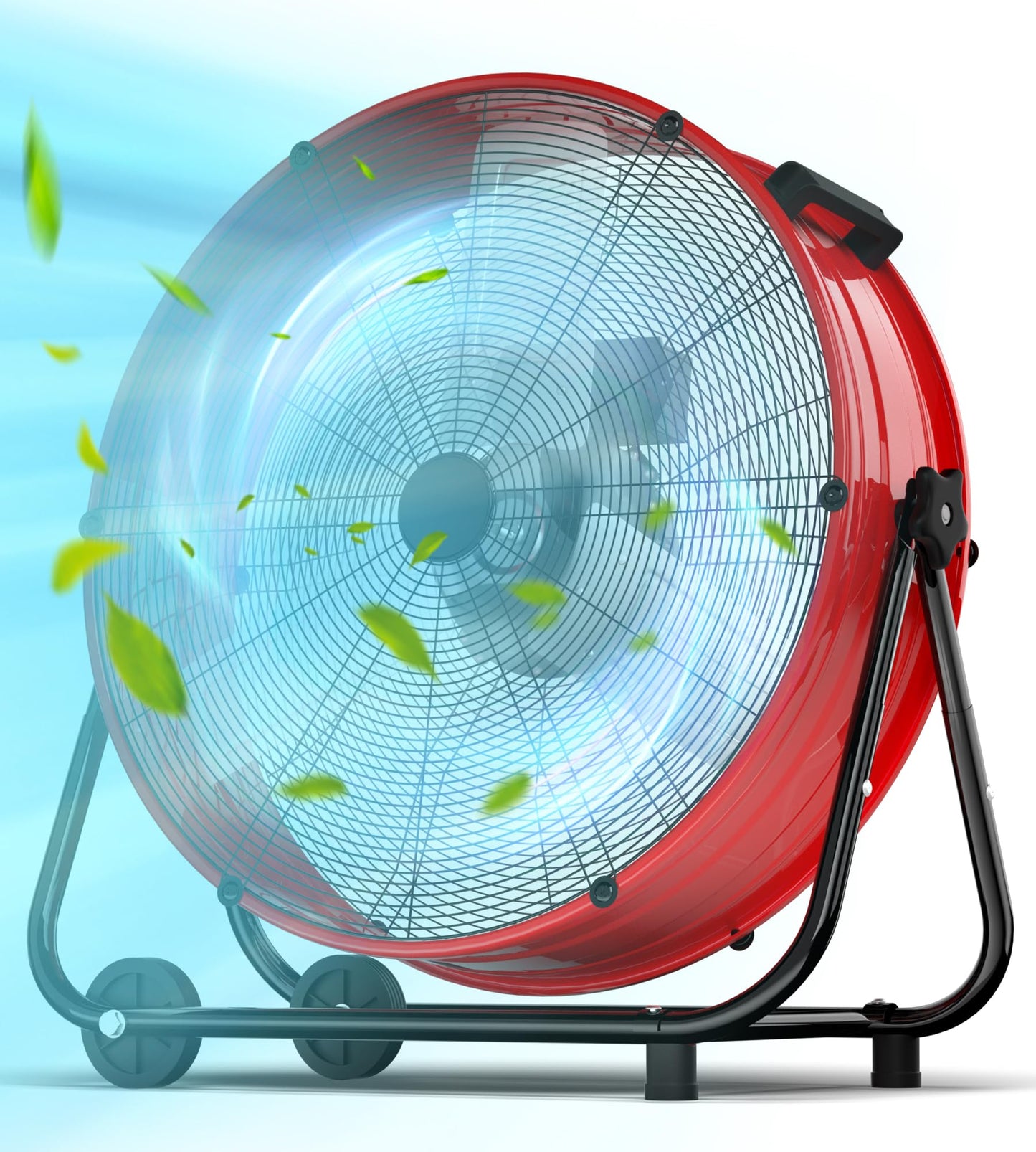 30" High Velocity Floor Fan, 14000CFM Heavy Duty Industrial Drum Fan