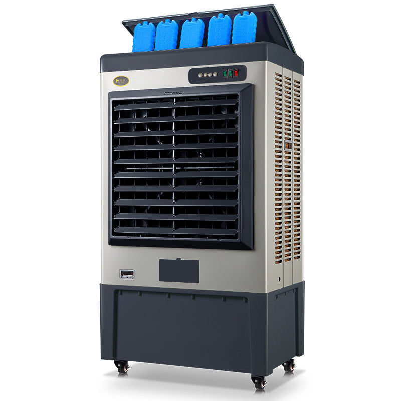 48" Swamp Cooler with 19 Gal Removable Tank, 5 Ice Packs, 6500 CFM Evaporative Air Cooler, 120°Oscillation, 3 Speeds Windowless Portable Air Conditioners for Home, Patio, Indoor, Shop, Outdoor