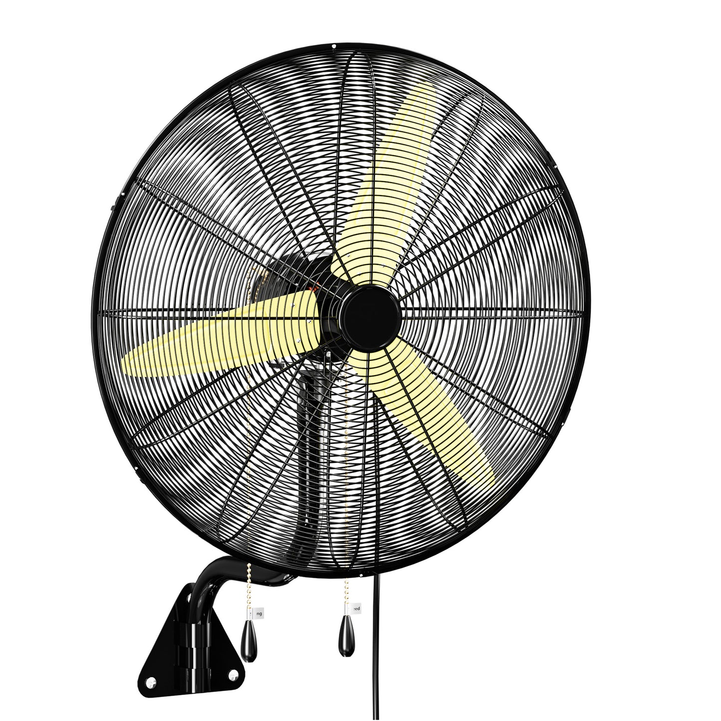 26" Heavy Duty Wall Mount Fan, 3 Speeds, 9200 CFM High Velocity Industrial Fan, Indoor Oscillating Wall Fan, Metal Outdoor Fan for Commercial Use,Shop,Gym,factory,Garage, Warehouse