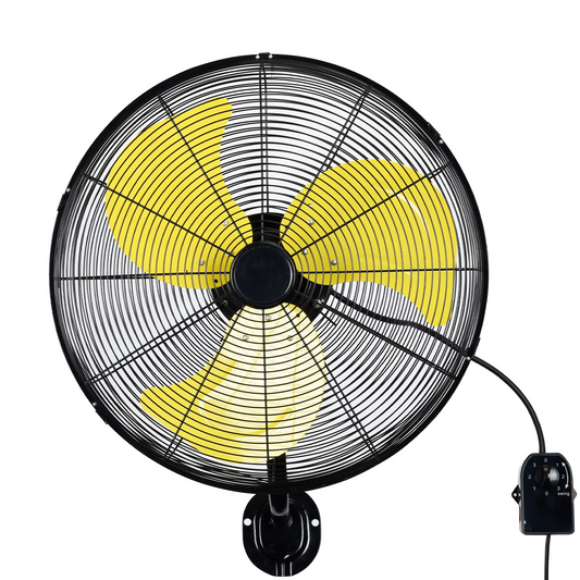 Wall Mount Fan,High VelocityFan with 3 Speed,90° Oscillating Industrial Fan for Indoor, Garage,Patio, Gym,Porch(20")