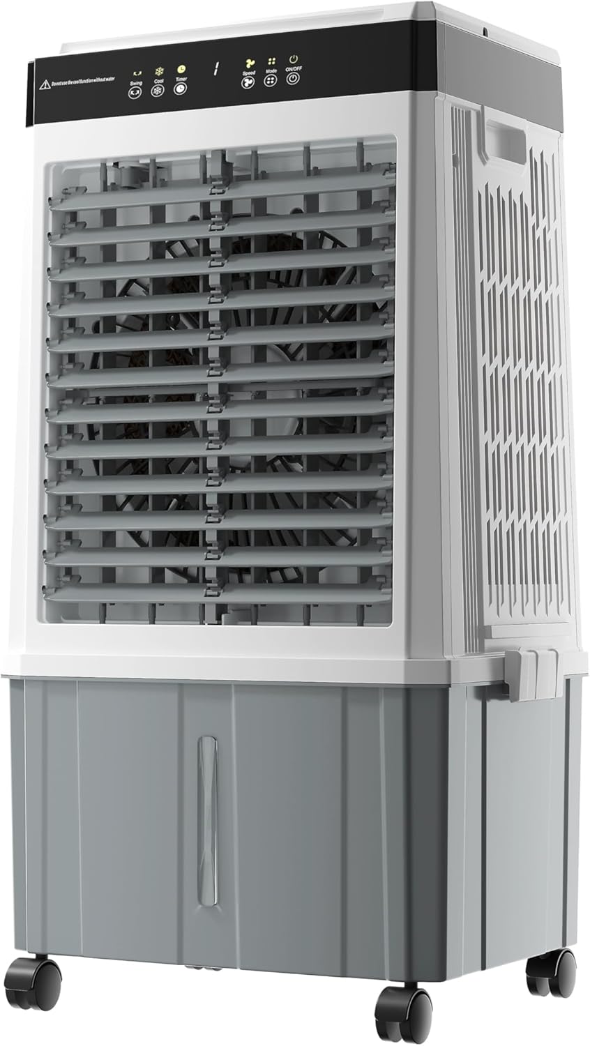 Swamp Cooler,3000CFM Windowless Portable Air Conditioner,6.8 Gal Water Tank,4 Ice Packs,12H Timer,3 Speeds,2 Modes,3-IN-1 Evaporative Cooler,Portable Air Conditioners for Indoor,Outdoor,Garage