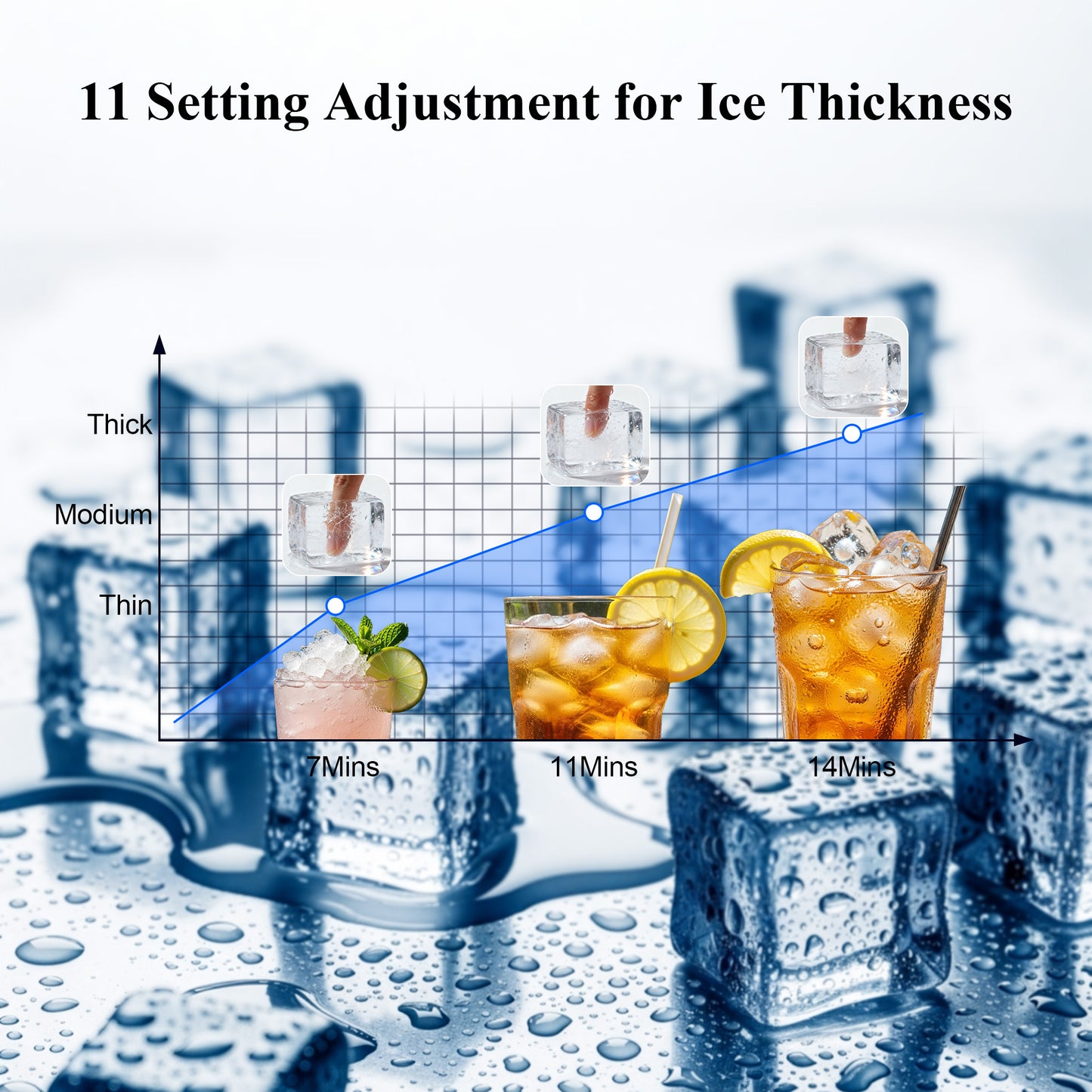 Commercial Ice Maker,100lbs/24H,Stainless Steel Under Counter Ice Machine with Water Filter,33lbs Storage Capacity,