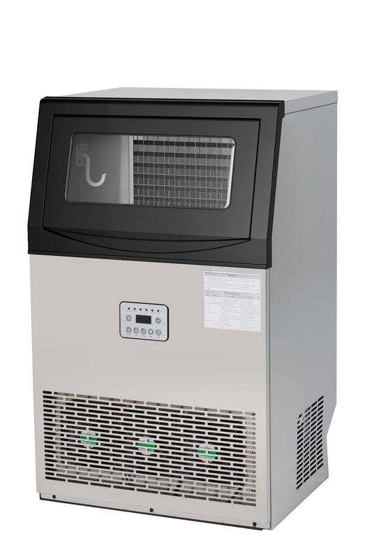 Commercial Ice Make,240 lbs/24H Stainless Steel Under Counter Ice Machine with Water Filter,40lbs Storage Capacity