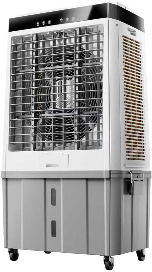 47" Swamp Cooler with 21.5 Gal Removable Tank, 4 Ice Packs, 6288 CFM Evaporative Air Cooler, 120°Swing, 12H Timer, 3 Speeds Windowless Portable Air Conditioners for Home, Patio, Indoor, Shop, Outdoor