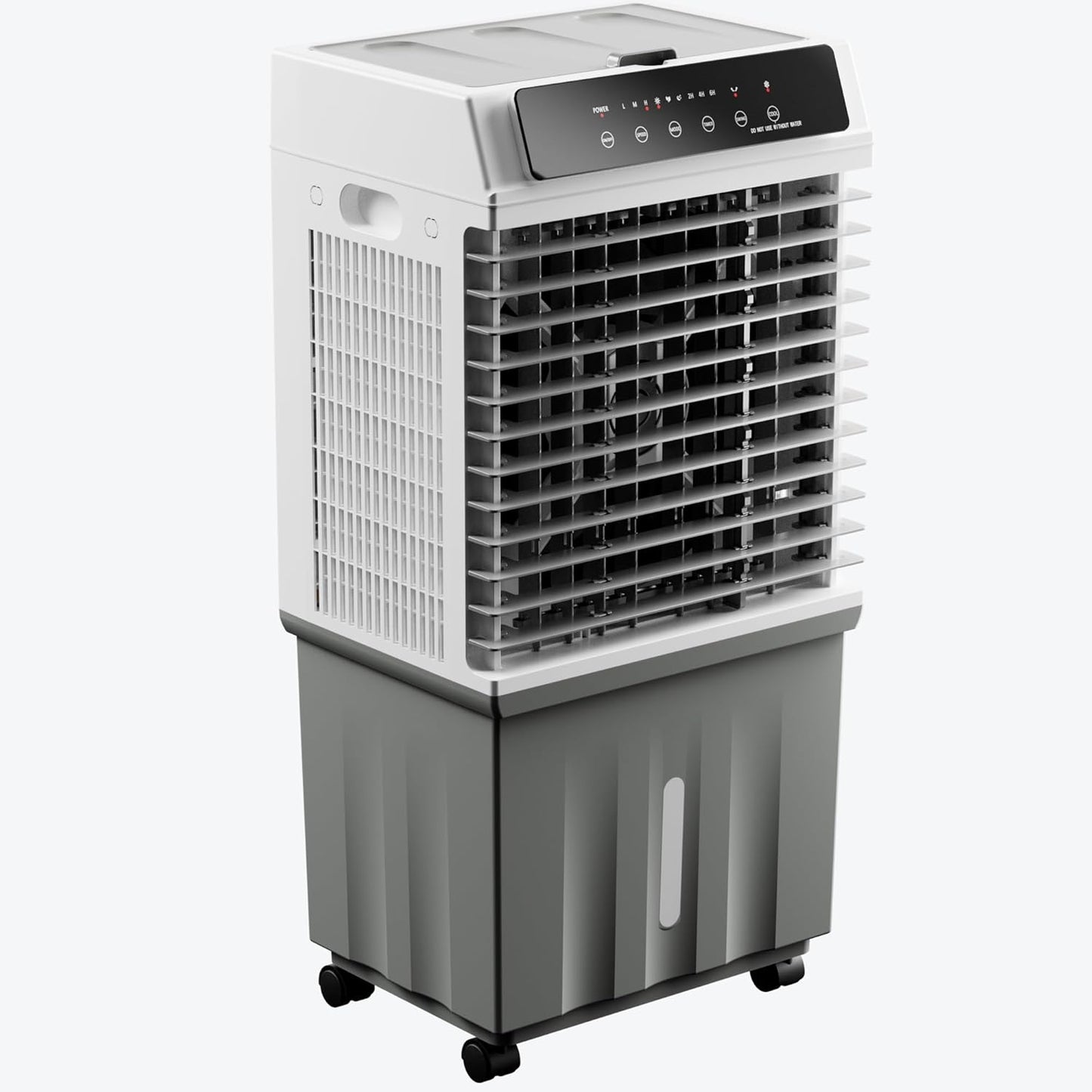 Swamp Cooler with 4 Gal Removable Tank, 4 Ice Packs, 1800 CFM Evaporative Air Cooler, 120°Swing, 12H Timer, 3 Speeds Windowless Portable Air Conditioners for Home, Patio, Indoor, Shop, Outdoor(Black)
