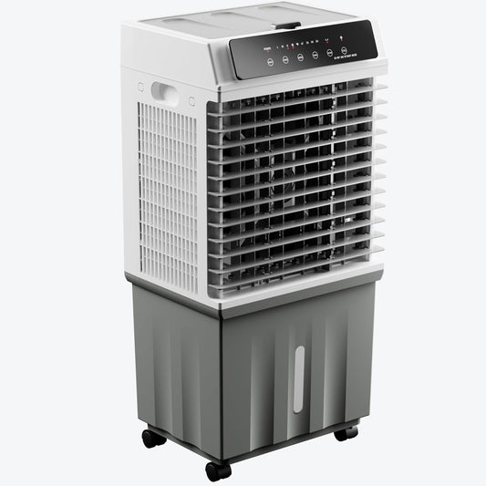 Swamp Cooler with 4 Gal Removable Tank, 4 Ice Packs, 1800 CFM Evaporative Air Cooler, 120°Swing, 12H Timer, 3 Speeds Windowless Portable Air Conditioners for Home, Patio, Indoor, Shop, Outdoor(Black)