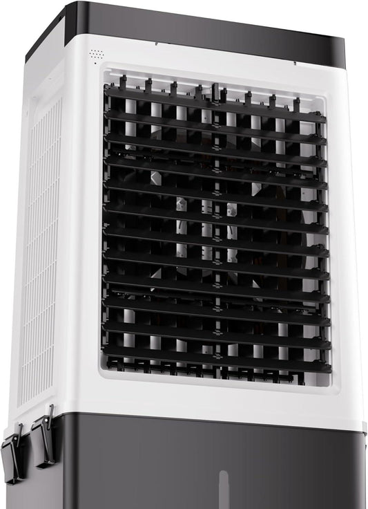 Windowless Portable Air Conditioner, Swamp Cooler with Large Water Tank, Remote, 120° Oscillation, Air Cooler for Office, Living Room, Bedroom