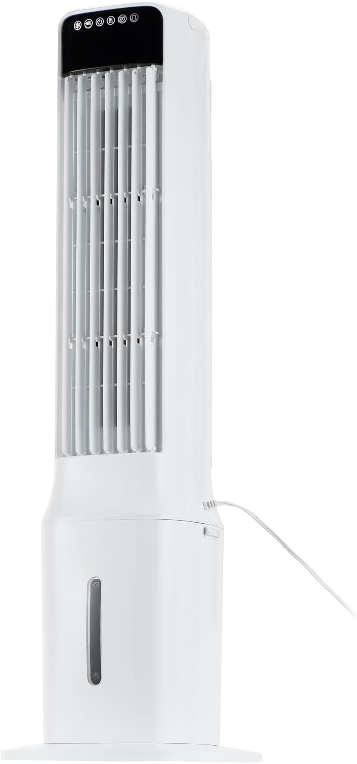 Indoor Swamp Cooler Air Conditioner, 3-IN-1 Evaporative Air Cooler, 4 Modes, 3 Speeds, 4 Ice Packs, Portable AC Unit for Room